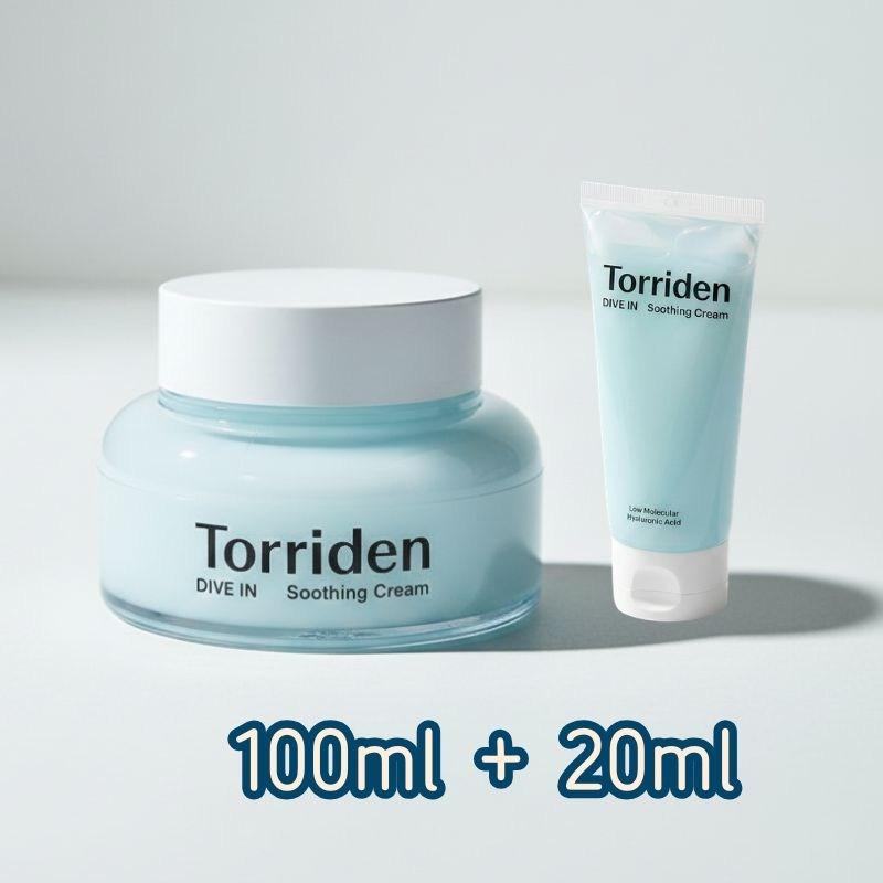 Torriden Dive-in Hyaluronic Acid Soothing Cream 100ml Special Set (Cream or Foam), Soothing Cream 100ml + Foam or Cream