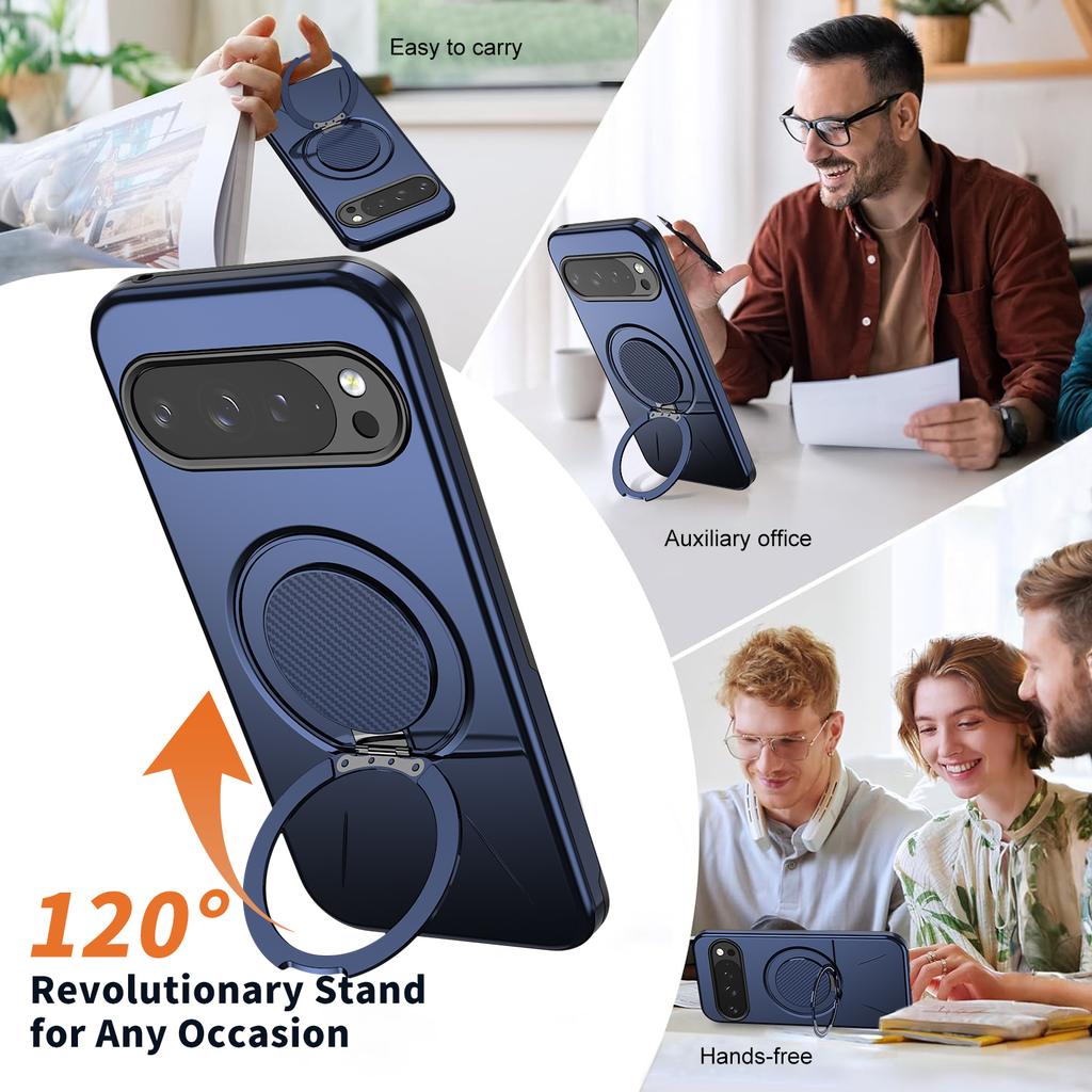 360° Magnetic Bracket Phone Case for Google Pixel 10 Proxl 9 Pro XL 10A 10Pro 9Pro for Magsafe Shockproof Stand Holder Cover