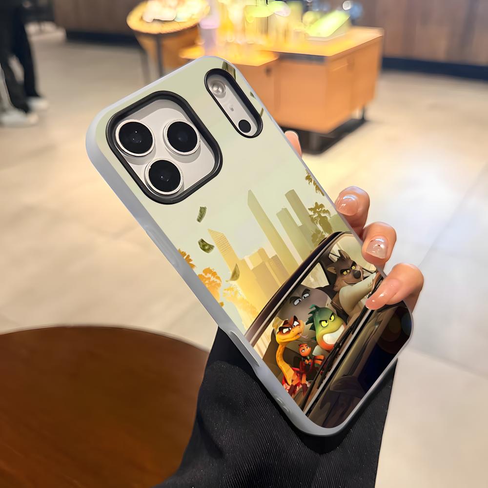 

T-The Bad Guys Phone Case For IPhone 17 Air 16 E 15 14 Plus 13 12 11 Pro Max Jelly 2 In 1 Protective Case iPhone 12 Pro Max