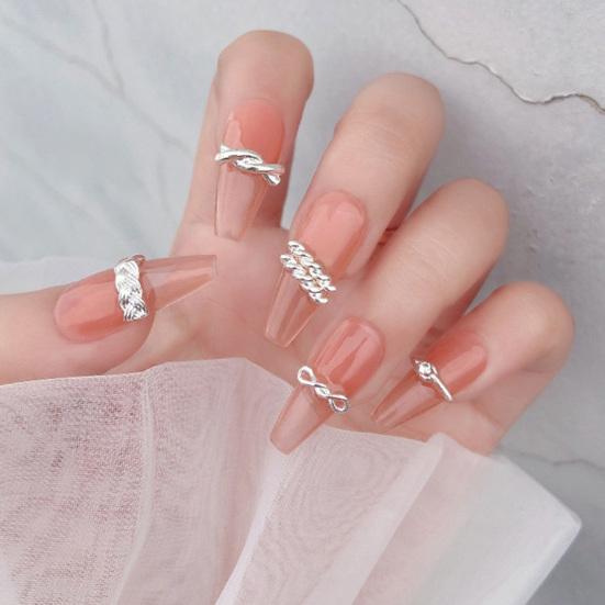 20Pcs Nail Decorations Exquisite Shape Stunning Visual Effect Random Style Stylish 3D Sparkling Art Decors DIY Manicure Tools Birthday Gift