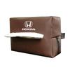 Car Tissue Box Leather Tissue Holder SunVisor Seat Back For Honda Civic FIT Accord Prelude CRV 5th City CRZ CRX Jazz HRV Pilot OM4