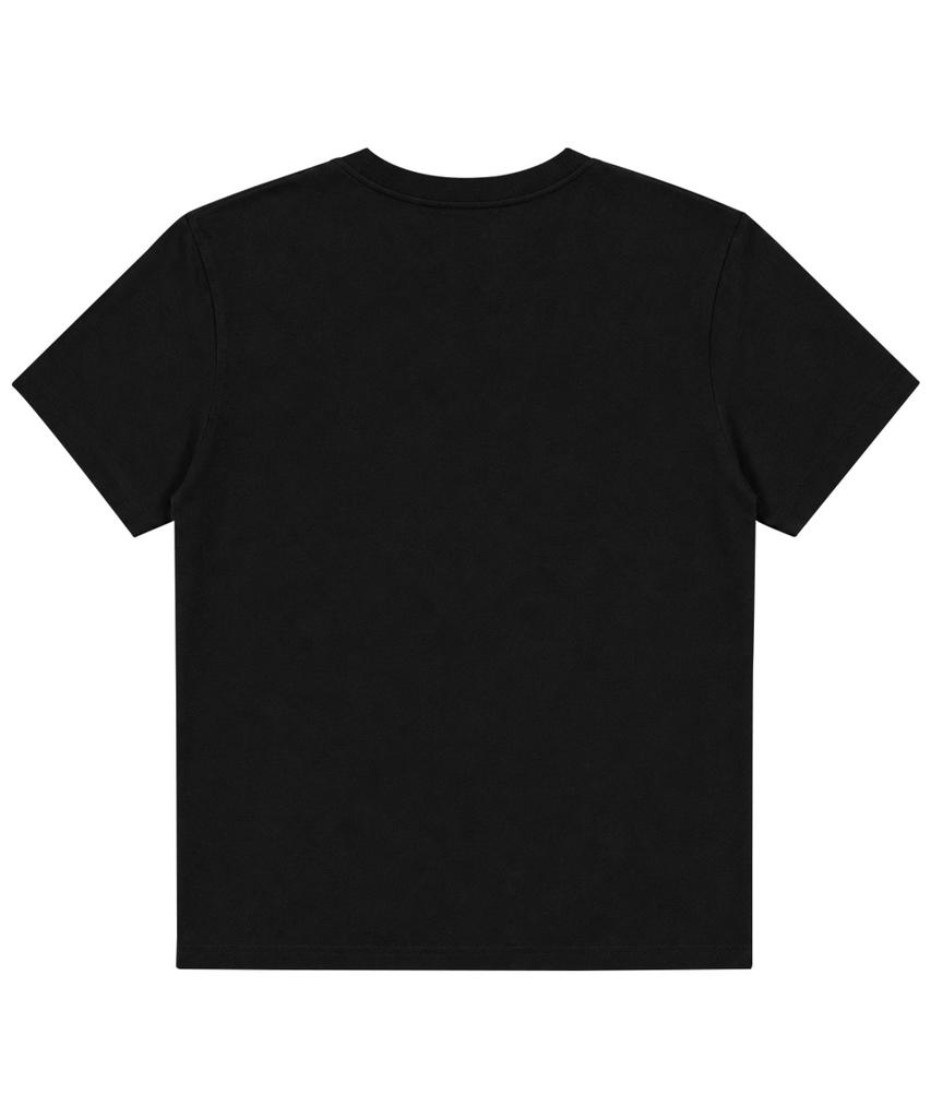 LERENNE Semi Crop T-Shirt - Black