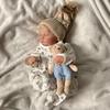 Lifelike 49cm Simulation Baby Doll Levi Soft Full Vinyl Body Rebirth Doll Girl Boy Realistic 3D High Color Painting Newborn Dolls for Kids Xmas Gift