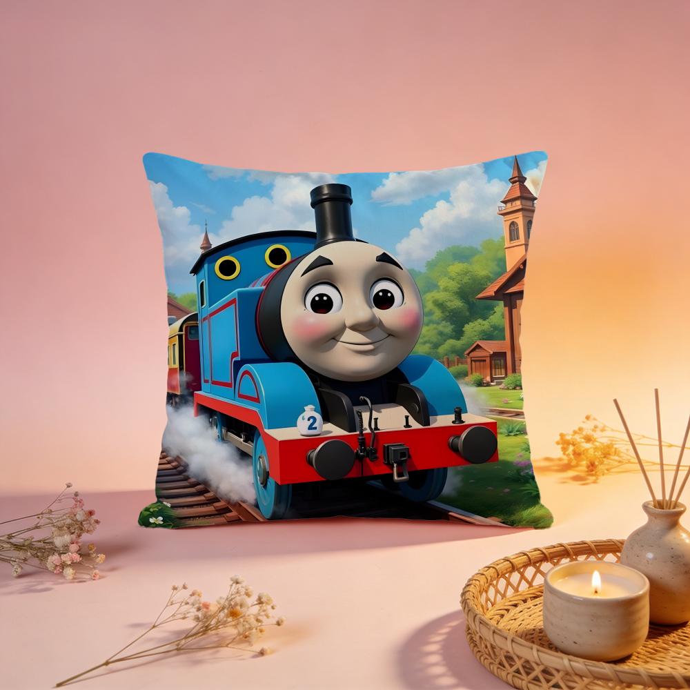 Popular Tthomas The Trained Cushion Cover Comfortable Durable Pillow Cover MultiScene for Home Office Car Sofa