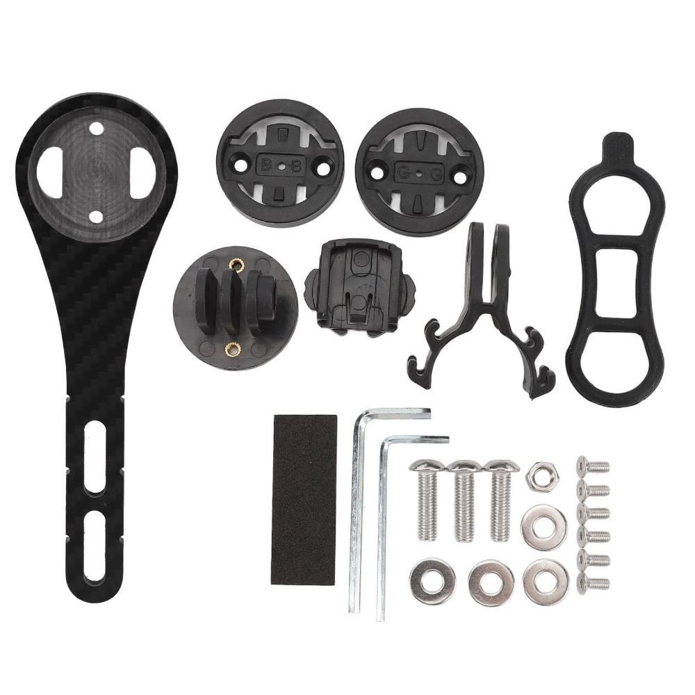 Carbon Fiber Bike Computer Mount Adjustable Out Front Bike Mount  Cycling Accessories