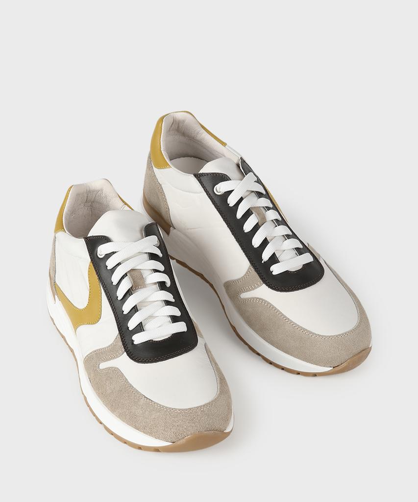 Panicale White Napa Leather Sneakers