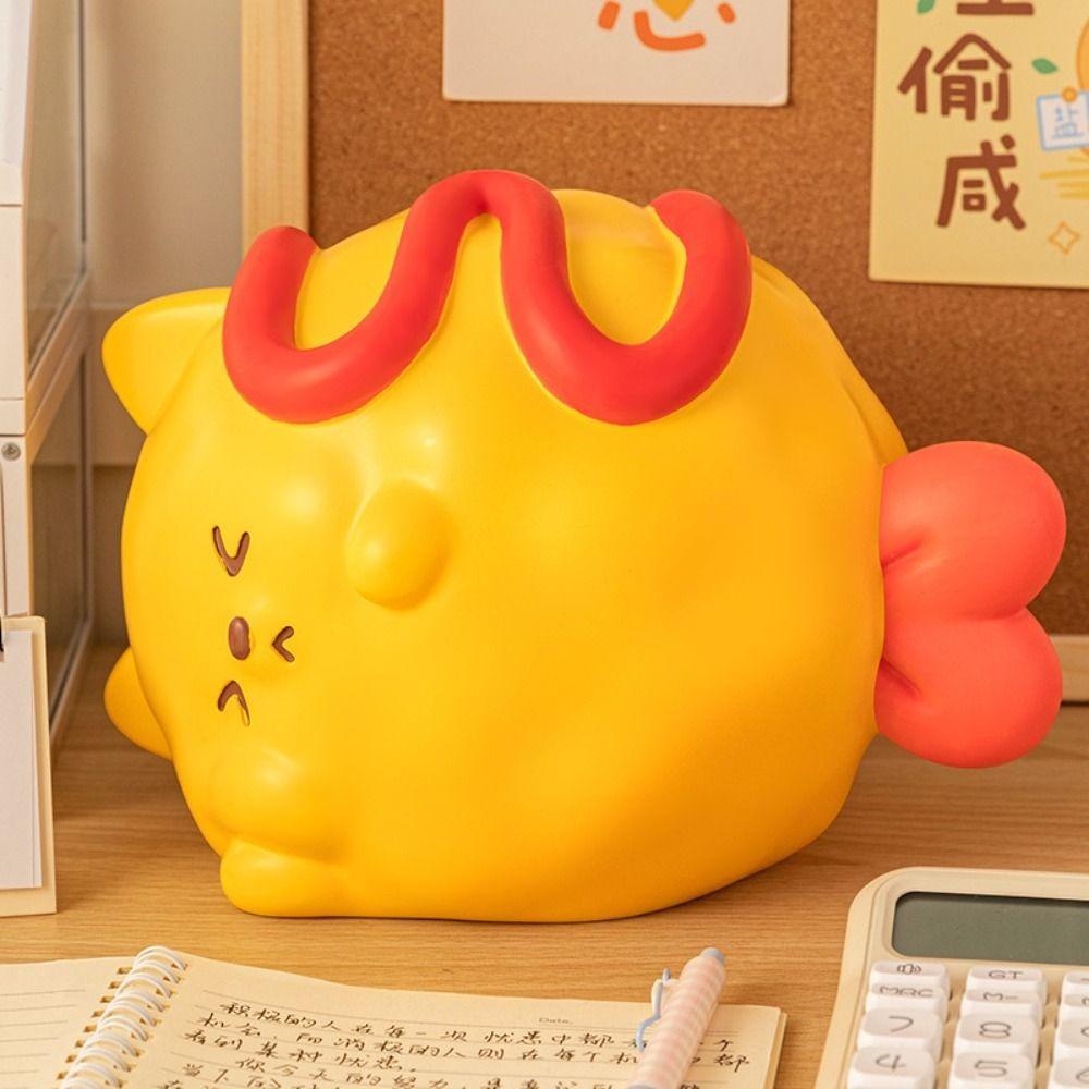 Resistant Fall Cartoon Dog Money Box Vinyl Saving Box Animal Figurines Money Boxes  Children Use