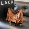 Trend Spring Casual Retro Tote Bag Women's Large Capacity Chain Oily Skin Lazy Wind Ins Wind Shoulder Bag