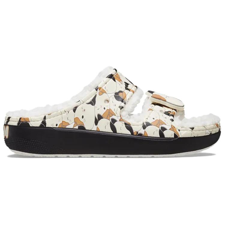 Squishmallows x Crocs Classic Cozzzy Sandal Cam The Cat Men Sneakers Cream Brown Black 210217-90H