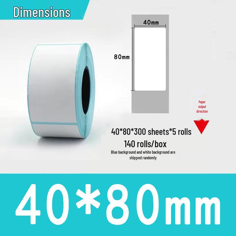 Three-Proof Thermal Label Paper 100x100mm & 70x20mm - Customizable for Label Printing