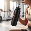 Sports Water Bottle with Tube Long Straw for Cyclists