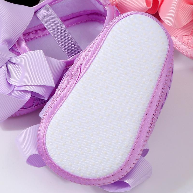Baby Shoes Headband Set, Cute Bow Princess Shoes From Europe and America, 0-3-6-9-12 Months Baby Shoes Ins