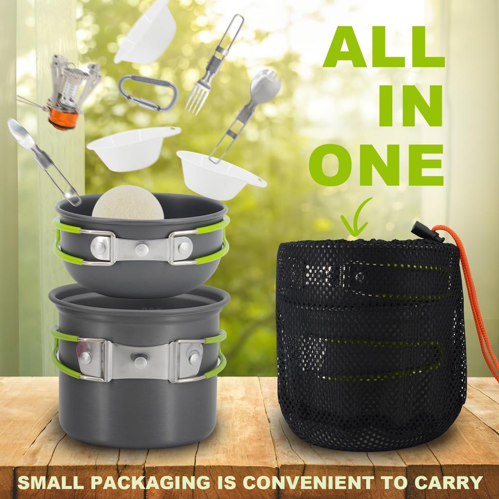 Hot Product Portable Camping and Hiking Backpacking Cookware Set