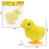 Children'S Simulation Mini Plush Clockwork Toy Chick On The Chain Will Run And Jump Bunny Animal Toy