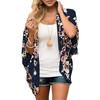 Summer Ladies New Chiffon Beach Skirt Blouse Vacation Style Leopard Print Cardigan Casual Sunscreen Clothing