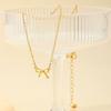 Fashionable Bow Necklace Bowknot Pendant Neckchain Adjustable Chain Choker Handmade Collarbone Chain Gifts for Women