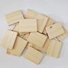 10pcs/lot 3.5x4.5cm Unfinished Rectangle Wood Letter Tiles, Thick Wooden Cutout for DIY Craft Carving Painting Engraving Project
