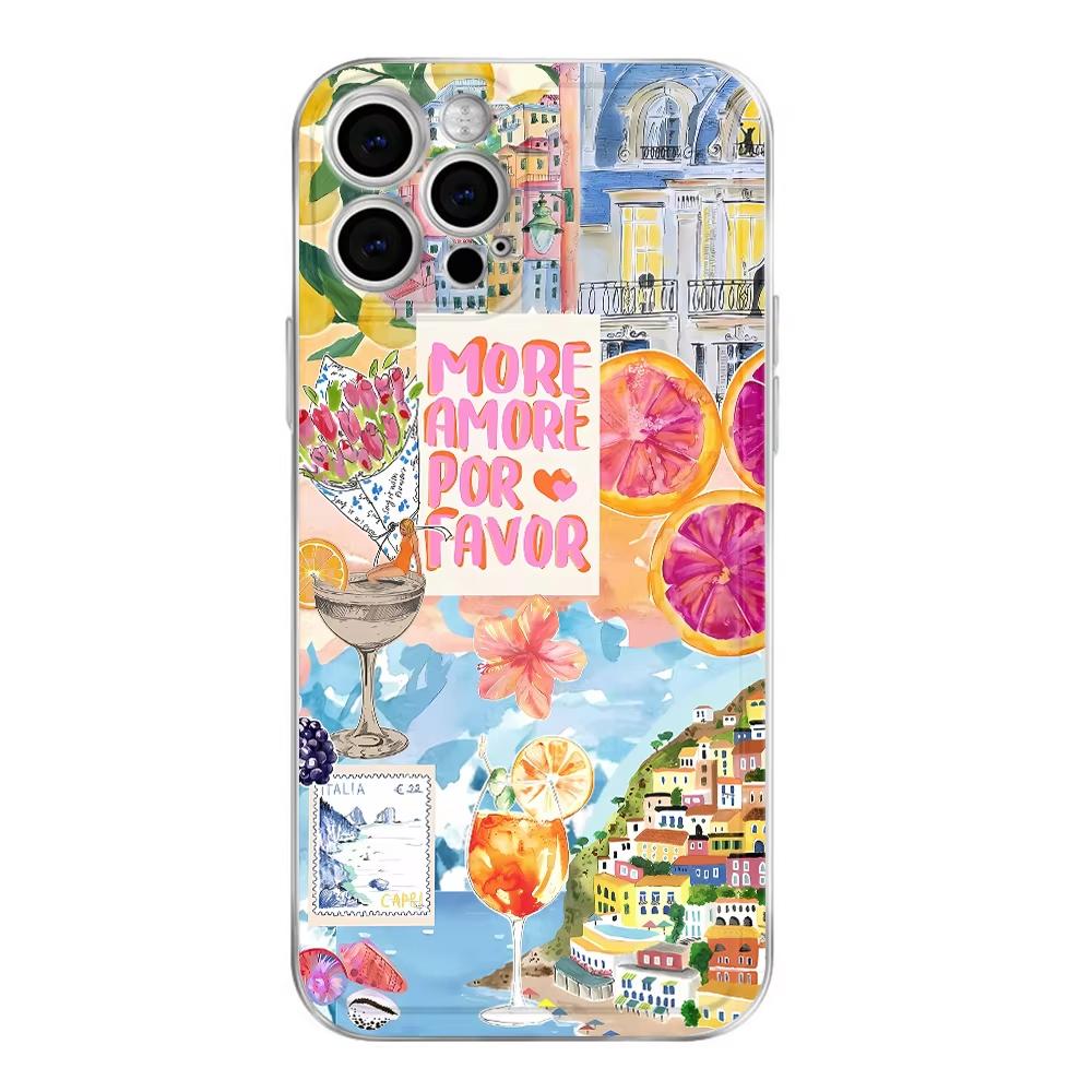 

Cute Pink Girly Phone Case For iPhone 13 Case iPhone 11 12 14 15 16 17 Pro Max XS XR 7 8 Plus SE2022 Silicone Soft Clear Cover iPhone 12