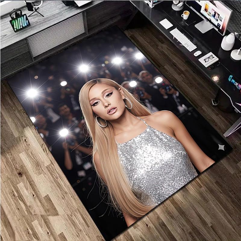 1PC Ariana Grande Carpet Office Decorative Carpet For Living Room Bedroom Door Mat Floor Rug Computer Chair Area Rug
