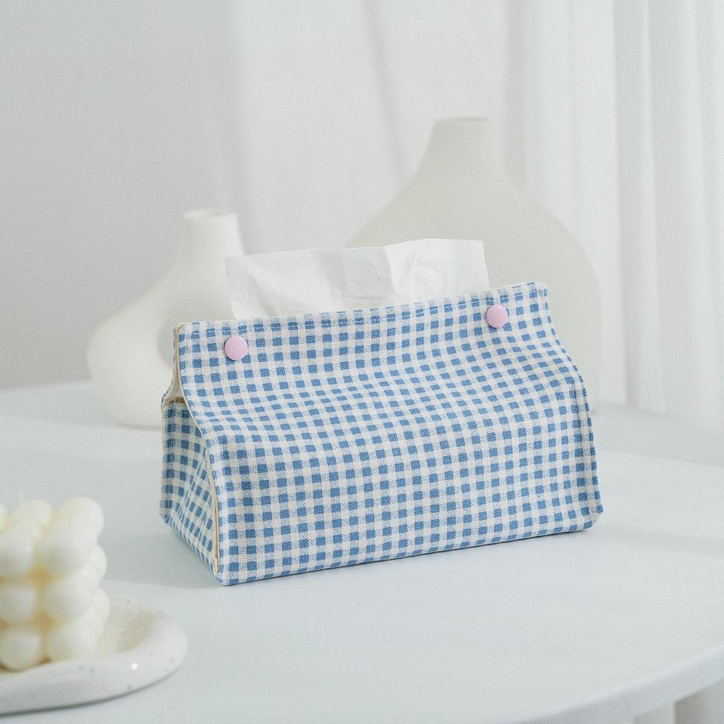 Stylish Cotton & Linen Tissue Box Cover for Living Room, Coffee Table, or Car