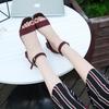 Women's  Summer Fashion Sandals Medium High Heel Outdoor Sandalias Elegant Wedding Shoes Bridal Plus Size 34-40 Buckle Strap