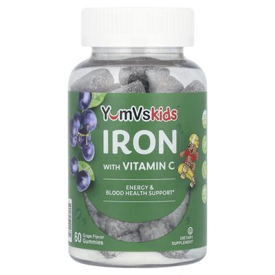 Iron Gummies with Vitamin C, Grape Flavor, 60 Gummies