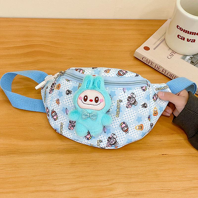 Kawaii Crossbody Bag Kids Chest Bag Cartoon Cute Backpack Casual Outdoor Travel Wallet Waist Bag Gift
