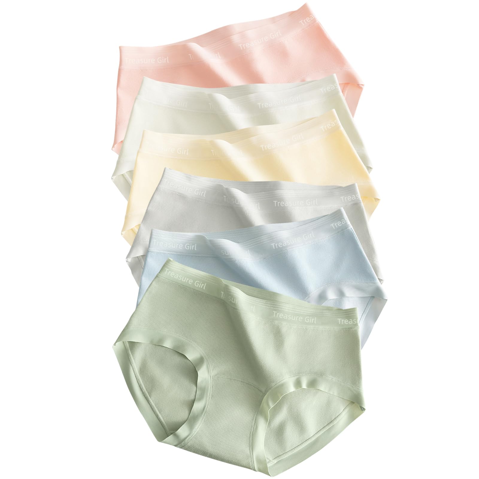 

SLEEPSINERO Хлопковый набор и набор бесшовных трусиков плюс 100% женские трусики, 6 штук [Антибактериальные, Устойчивые к запаху, Не врезающиеся] Влагоотводящие,