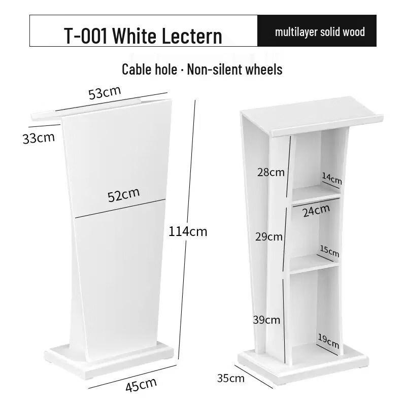 Solid Wood Lectern Podium