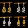 Gothic Style Halloween Upside-Down Bat Earring Stud Zinc Zinc Alloy Inverted Bat Earring Stud  Women