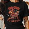 Cute Halloween Red Poodle T Shirt Dog Mom Gift For Lover Spooky Sweat Cozy Plus Size Vintage Unisex Designer Clothes