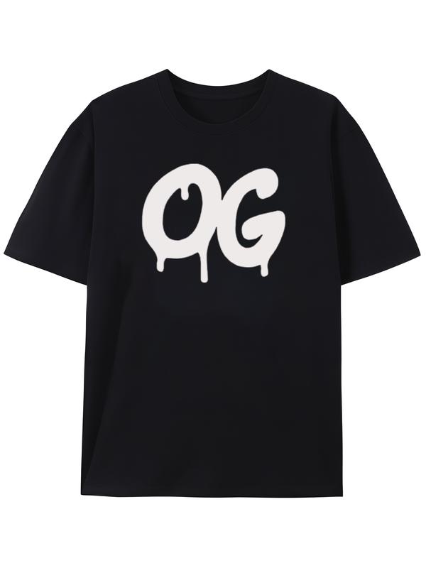 OG - Letter Print Unisex T-Shirt XL