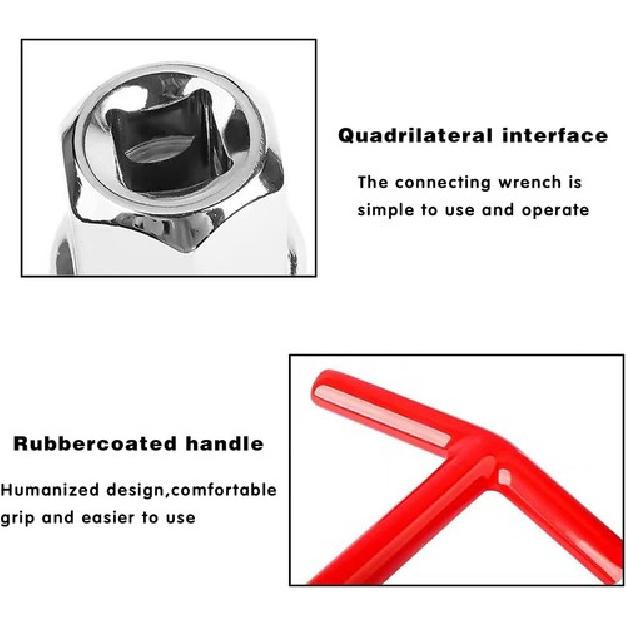 3 PCS Car Spark Plug Gap Tool, T-Handle Universal Joint Spark Plug Socket Wr