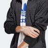 Adidas Originals All Over Logo Print Stand Collar Jacket Men Jacket Black HZ4155