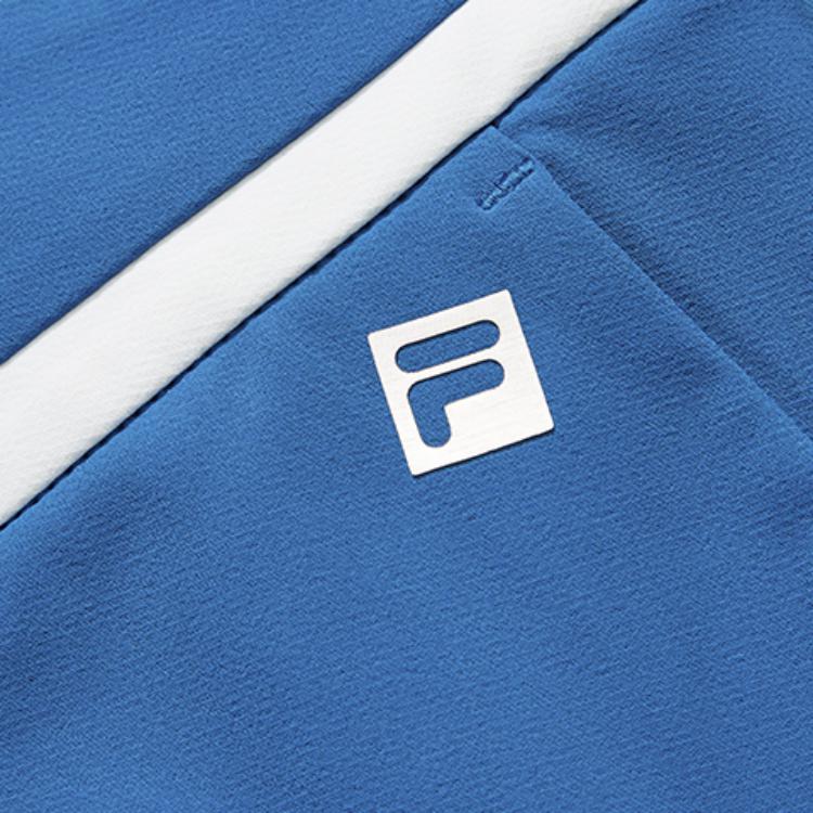Fila Athletics Color Block Comfortable Fashion Golf Pleated Casual Skirt Women Skirts Princess-Blue A11W135326F-BU