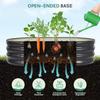 Galvanized Raised Garden Bed Outdoor 4x2x1FT 2 Pack Metal Garden Planter Box with Safety Edging Gloves for Gardening Vegetables