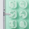 2 Pcs Transparent Animal Wall Protector Self-adhesive Doors Stop Muffler Door Handle Bumper  Drawer