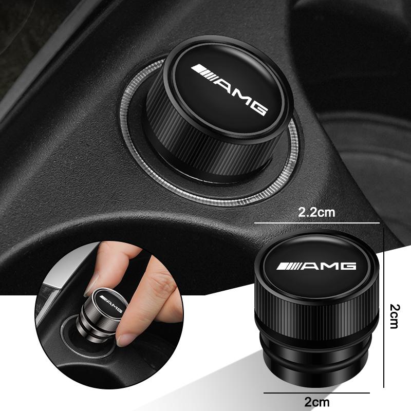 Car Cigarette Lighter Cover Dust Proof Decoration Cap For Mercedes Benz AMG A C E Class W201 W210 W108 W204 W205 W203 W205 W176 JO1