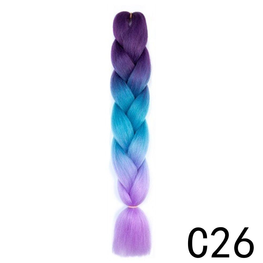 Ombre Jumbo Zopf 24 Zoll Damen DIY Haarzöpfe Neue Flecht Haarverlängerung Damen