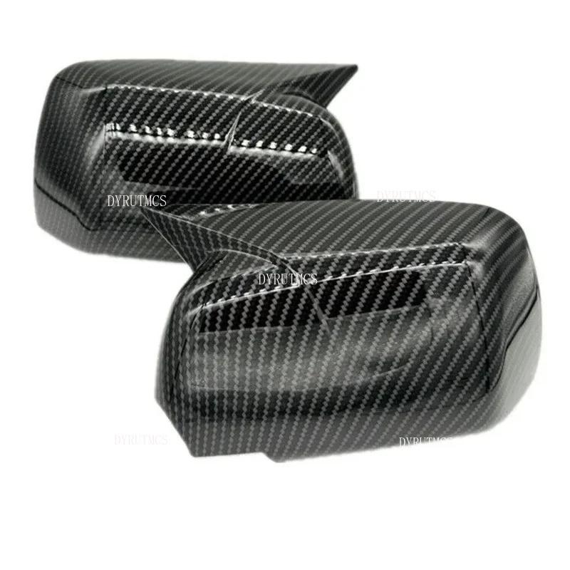 Pro BMW X5 E53 1999 2000-2006 Samolepka na auto Kryt zpětného zrcátka Kryt zrcátka Kryt zrcátka Vnější kryt dveří Kryt zpětného zrcátka Ozdoba Uhlíkové vlákno ABS