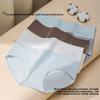 Damen Frühling und Herbst Baumwolle Atmungsaktiv Hohe Taille 10A Antibakteriell Verlängerter Schritt Unterwäsche