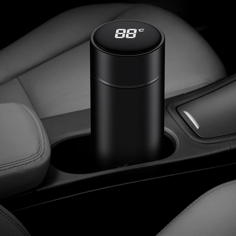 Stainless Steel Thermos Cup Smart Display Vacuum Water Cup For Alfa Romeo Giulia Stelvio MiTo Giulietta Tonale ALFA 4C Disco
