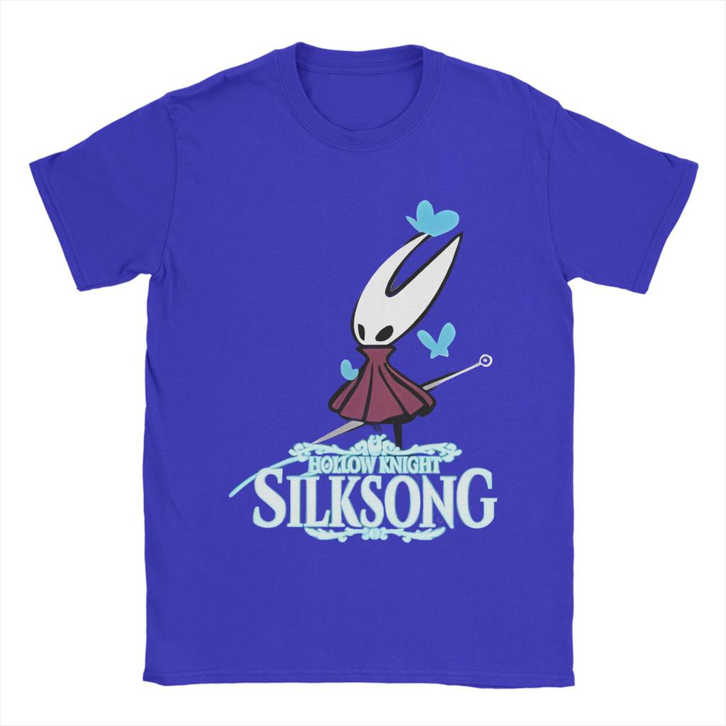 Hollow Knight Silksong T-Shirts Herren 100% Baumwolle Kleidung Mode Hornet Gaming Rundhals Kurzarm
