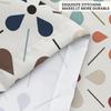 Mid Century Modern Shower Curtain, Geometric Abstract Bathroom Decor Set With Hooks, Waterproof Washable Retro Fabric Decor