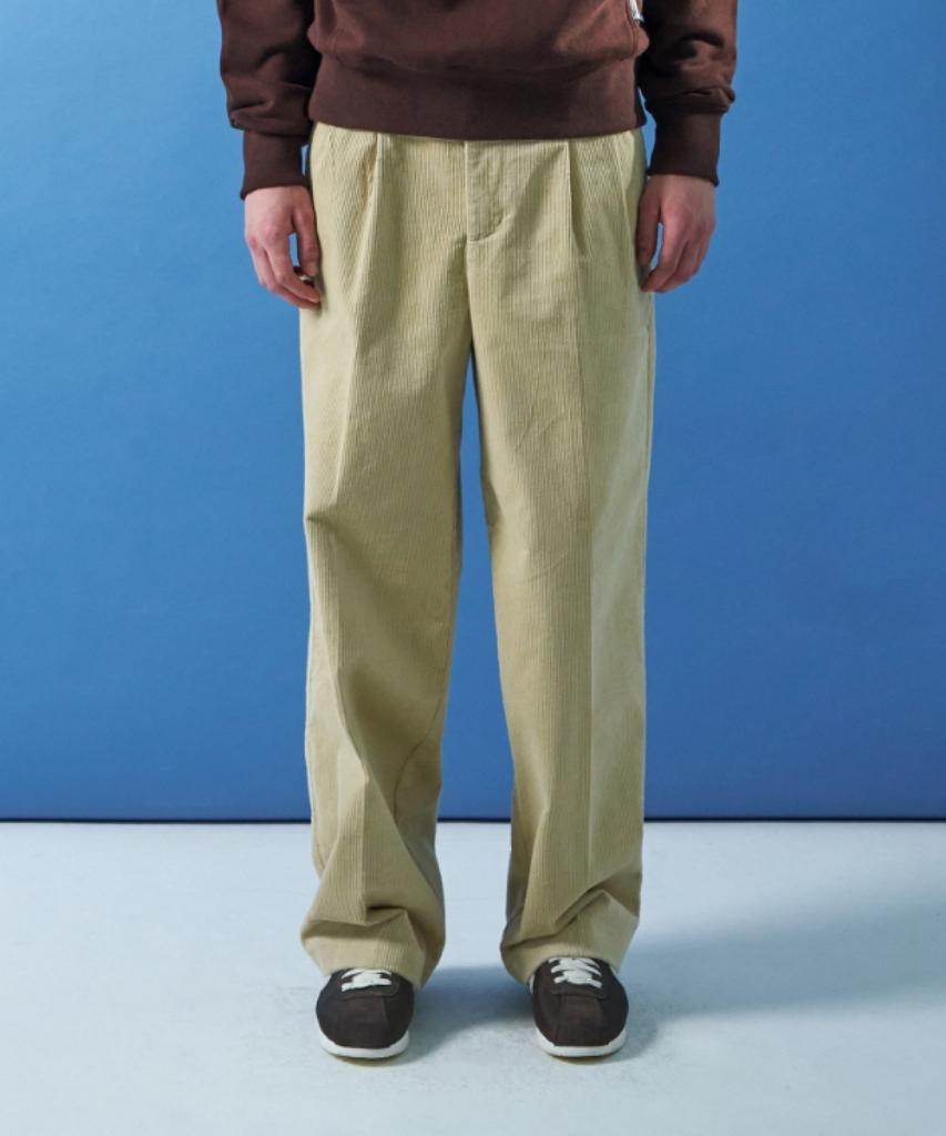 MOONSUN M.C Unisex, Corduroy Chino Pants / Cream