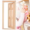 1:12 Doll House Mini Wooden Door for Dolls DIY Dollhouse Furniture Accessories