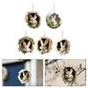 Acrylic Pendant Bunny Decoration Lightweight Acrylic Materials Multi-functional Decorations Adorable Car Pendant Accessory