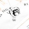 DIY Sparkling Paw Print Charm Beads for Pet Cat Dog Bracelets Jewelry Gifts Accessories