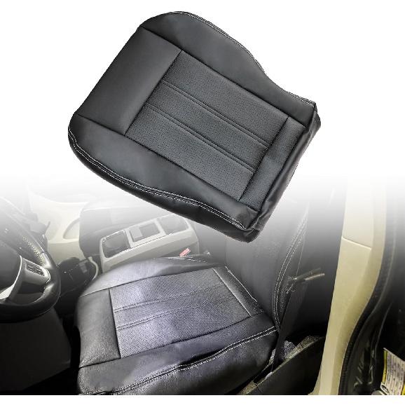 SecosAutoparts Driver or Passenger Side Bottom Replacement Perforated Leather Seat Cover Compatible with Chrysler Town and Country 2011-2016