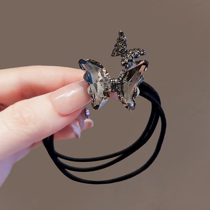 Elastici per capelli con strass alla moda per ragazze, anelli per capelli, corda, scrunchie, accessori, copricapo per coda di cavallo, accessori